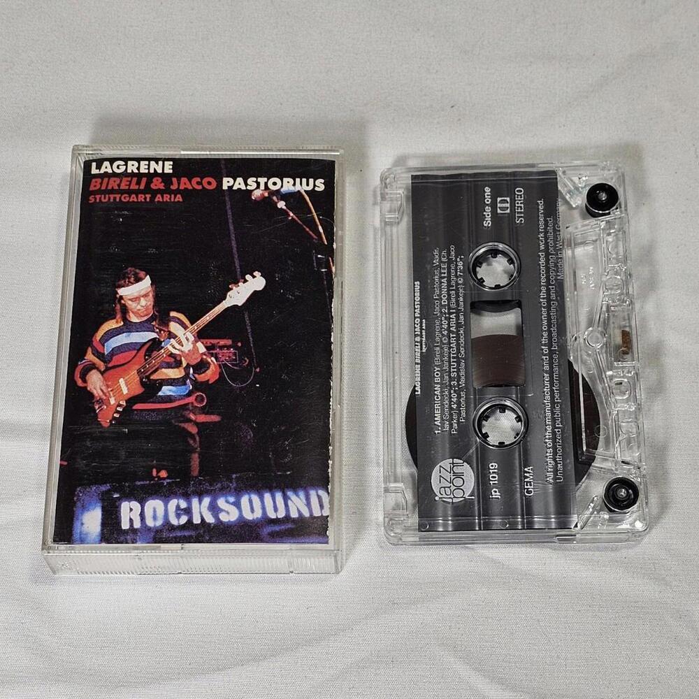 Vintage 1986 Cassette Stuttgart Aria by Biréli Lagrène and Jaco Pastorius